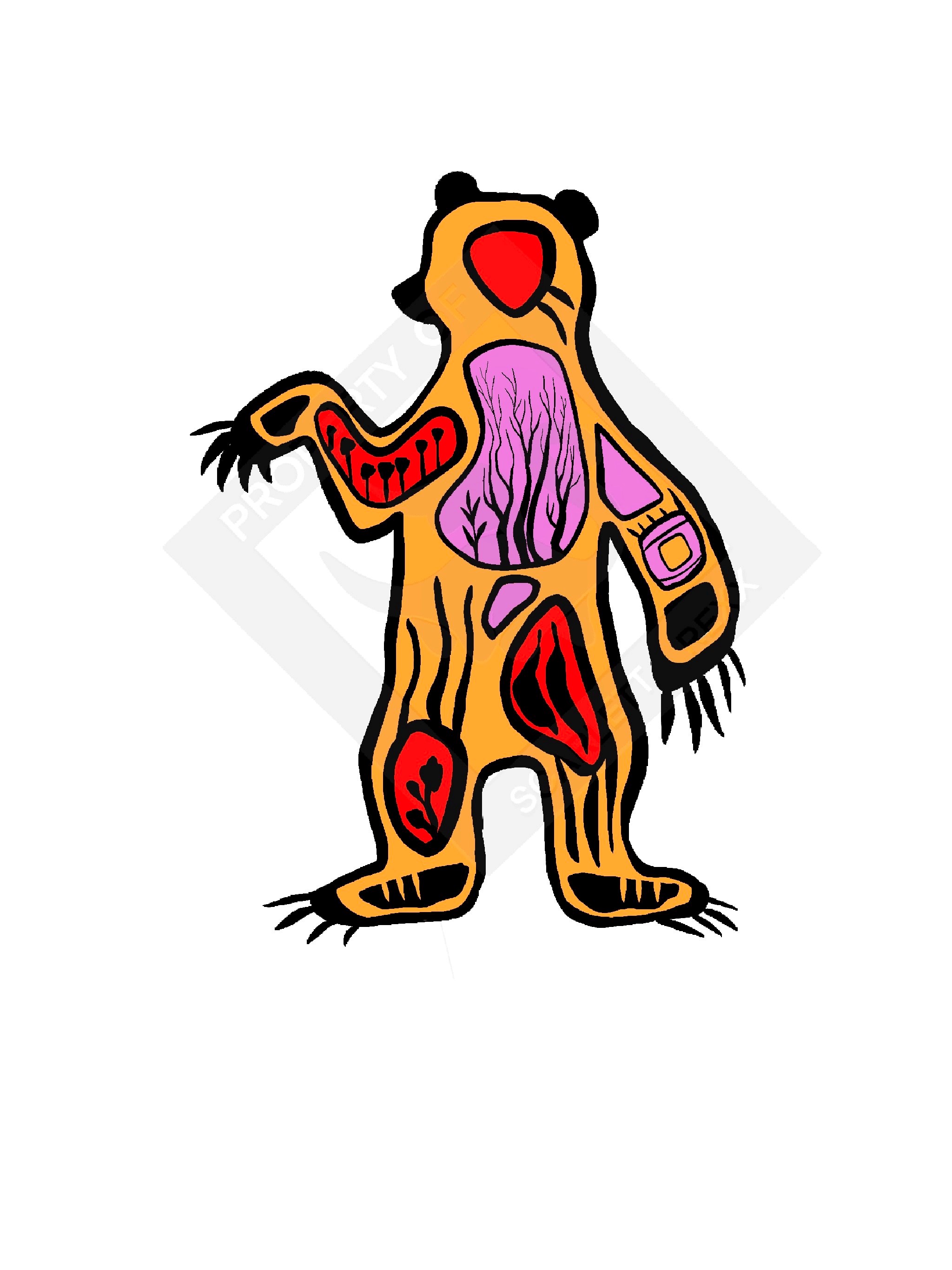 indigenous styled bear
